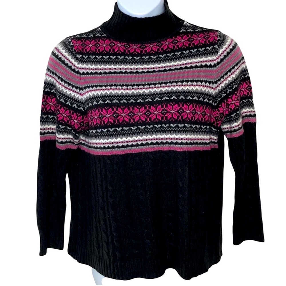 DRESS BARN RIBBED MOCK NECK SWEATER